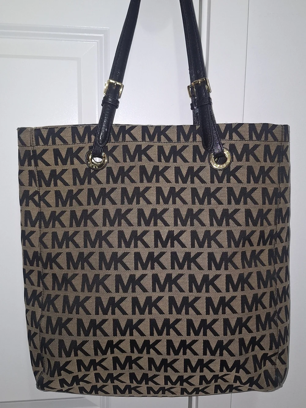 🤎 Michael Kors Jet Set North South Cloth Tote 🤎